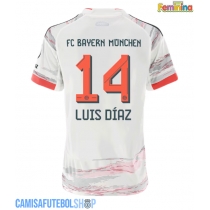 Camisa de time de futebol Bayern Munich Luis Diaz #14 Replicas 2º Equipamento Feminina 2025-26 Manga Curta